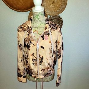 NWOT Coach Palm Tree Print Western Windbreaker
